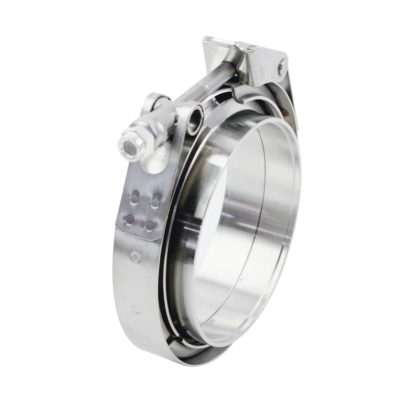 3 inch V Band Clamp - 2 sets of Quick Release Vband Exhaust Clamp with Flange Stainless Steel (3" - 2 Pack)