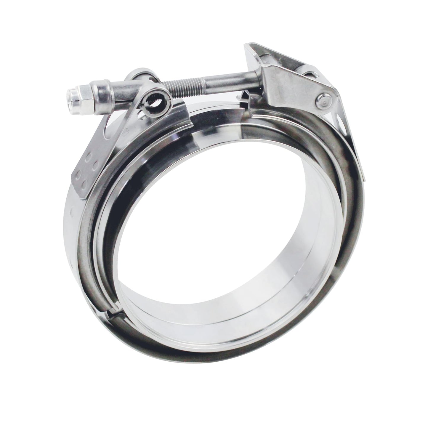 3 inch V Band Clamp - 2 sets of Quick Release Vband Exhaust Clamp with Flange Stainless Steel (3" - 2 Pack)
