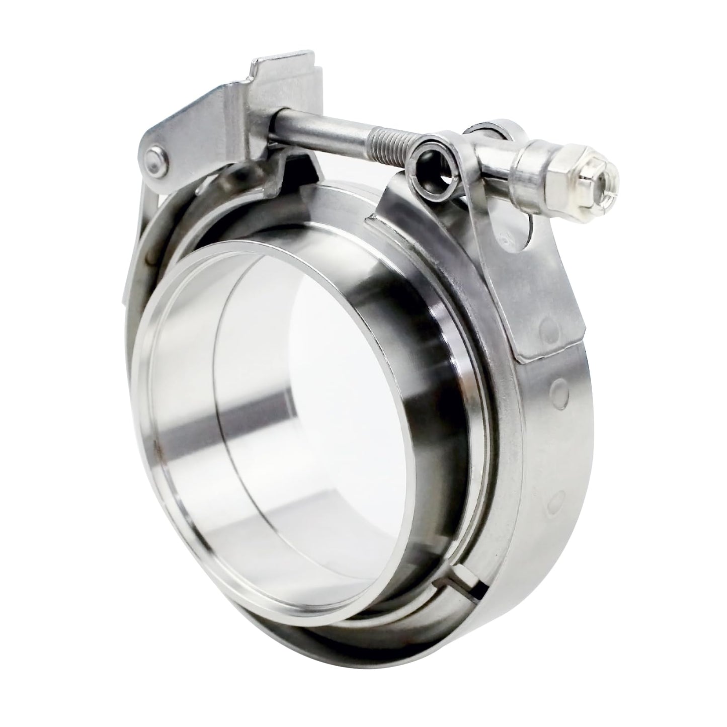 3 inch V Band Clamp - 2 sets of Quick Release Vband Exhaust Clamp with Flange Stainless Steel (3" - 2 Pack)