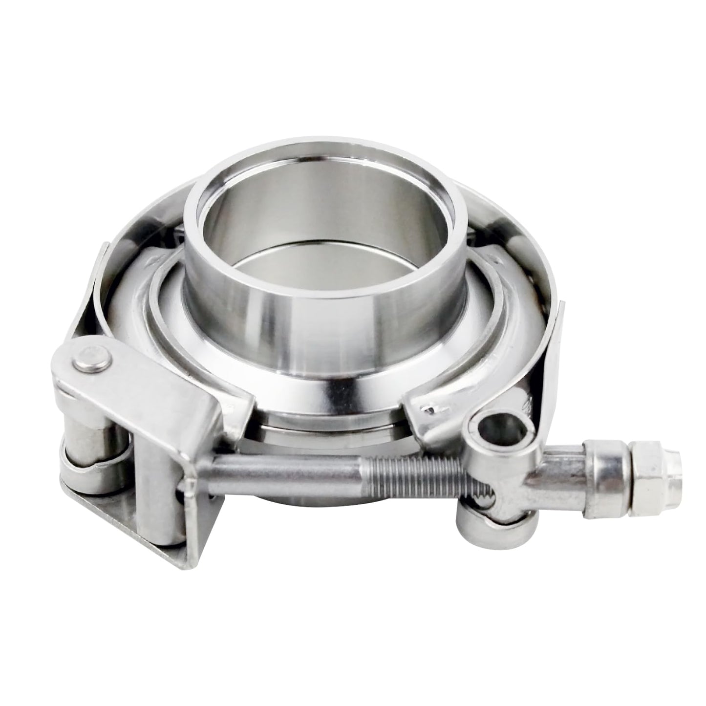 3 inch V Band Clamp - 2 sets of Quick Release Vband Exhaust Clamp with Flange Stainless Steel (3" - 2 Pack)