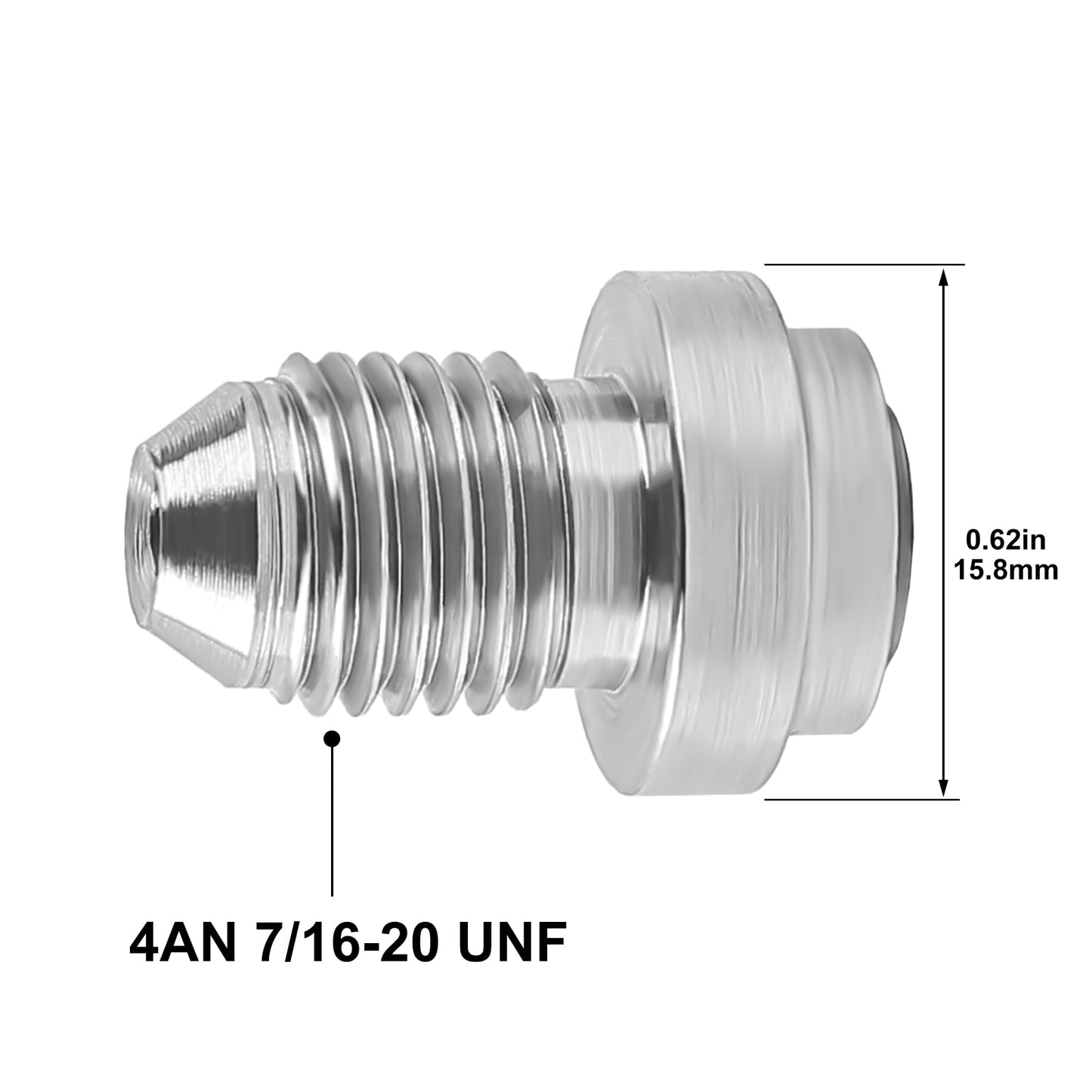 Male 10AN Weld on Bung Fitting Stainless Steel 2Pcs