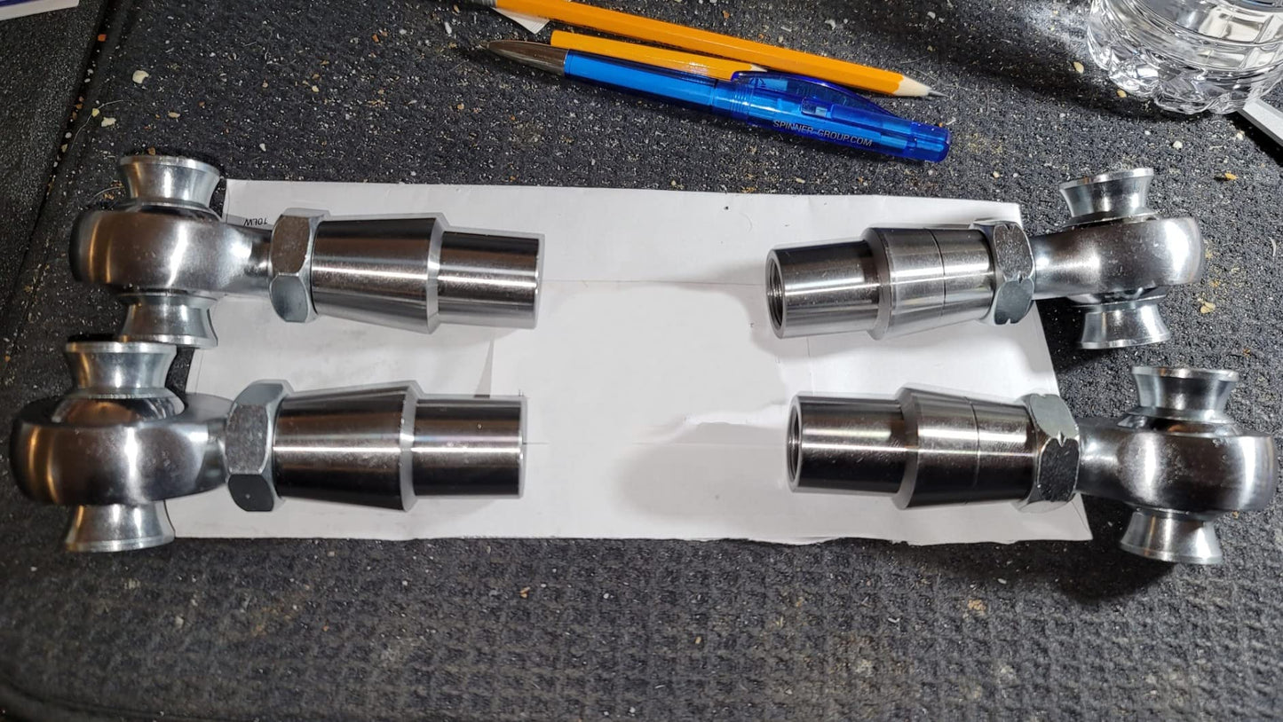 GaiRen 3/4'' Heim Joints Rod End Kit, 750” Chromoly Joints Panhard kit Right and Left Hand Thread (4 Pack)